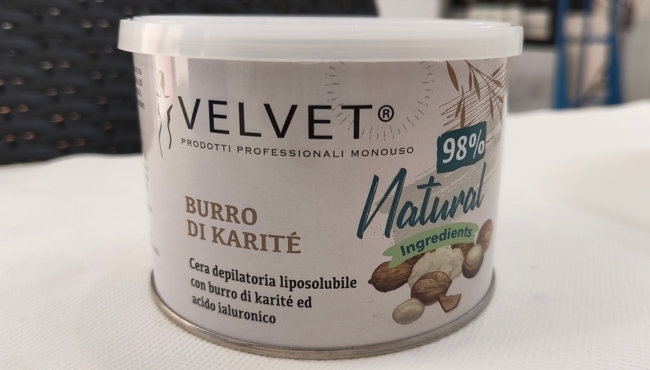 Cera per Epilazione Velvet con Burro di Karit da 400ml